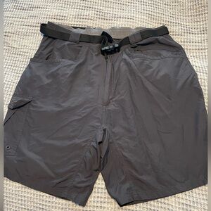 Cabela's Dark Gray Cargo Shorts with Belt
